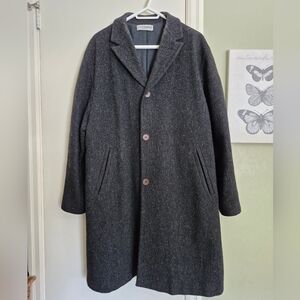 Vintage Men's Dolce & Gabbana Single-breasted Wool Tweed Coat, Lined, VGUC, L-XL